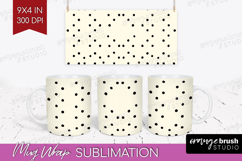 Boho Aesthetic Mug Wrap - Minimalist Mug PNG Sublimation Product Image 1