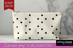 Boho Aesthetic Cosmetic Bag - Minimalist Makeup Bag PNG Product Image 1