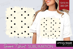 Boho Aesthetic Square Tshirt Background - Minimalist PNG Product Image 1
