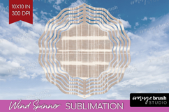 Boho Aesthetic Wind Spinner Sublimation PNG - Minimalist Product Image 1