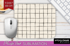Boho Aesthetic Mouse Pad Sublimation - Minimalist Mousepad Product Image 1