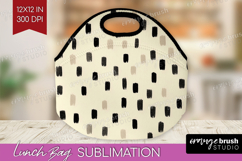 Boho Aesthetic Lunch Bag - Minimalist Lunch Bug PNG Product Image 1