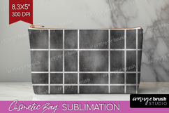Boho Aesthetic Cosmetic Bag - Minimalist Makeup Bag PNG Product Image 1