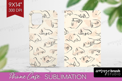 Boho Aesthetic Phone Case PNG - Minimalist Case PNG Product Image 1