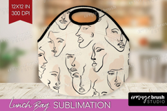 Boho Aesthetic Lunch Bag - Minimalist Lunch Bug PNG Product Image 1