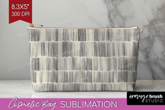 Boho Aesthetic Cosmetic Bag - Minimalist Makeup Bag PNG Product Image 1