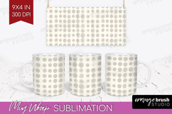 Boho Aesthetic Mug Wrap - Minimalist Mug PNG Sublimation Product Image 1
