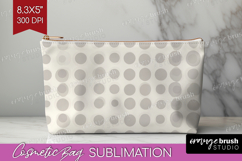 Boho Aesthetic Cosmetic Bag - Minimalist Makeup Bag PNG Product Image 1