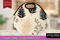 Boho Aesthetic Lunch Bag - Minimalist Lunch Bug PNG Product Image 1