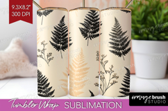 Boho Aesthetic Tumbler Wrap - Minimalist Tumbler PNG Product Image 1