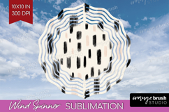 Boho Aesthetic Wind Spinner Sublimation PNG - Minimalist Product Image 1