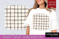 Boho Aesthetic Square Tshirt Background - Minimalist PNG Product Image 1