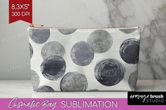 Boho Aesthetic Cosmetic Bag - Minimalist Makeup Bag PNG Product Image 1
