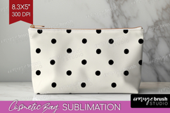 Boho Aesthetic Cosmetic Bag - Minimalist Makeup Bag PNG Product Image 1