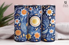Boho Moon and flower pattern Sublimation tumbler Design Product Image 10