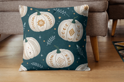 boho moon pumpkin, celestial star design, mystic night pattern, spiritual fall background, crescent moon art, macrame detail paper, dark mystical design, fortune telling pattern, bohemian night art, ethnic celestial design