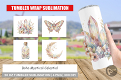 Boho Mystical Celestial Art Tumbler Product Image 1