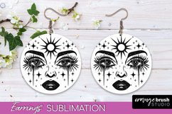 Boho Mystical Earrings Sublimation Celestial Earrings Bundle