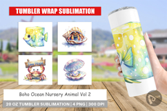 Boho Ocean Animal Tumbler Product Image 1