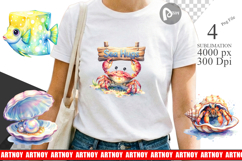 Boho Ocean Animal Sublimation Product Image 1