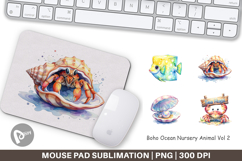 Boho Ocean Animal Mouse Pad Product Image 1