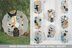 Wind Spinner Boho Organic Shape | Sublimation Spinner Design Product Image 1