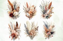 Boho Pampas Grass Sublimation Clipart Product Image 4