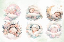 Boho Pastel Baby Sleeping Sublimation Product Image 4
