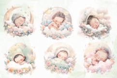 Boho Pastel Baby Sleeping Sublimation Product Image 3