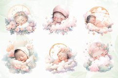 Boho Pastel Baby Sleeping Sublimation Product Image 2