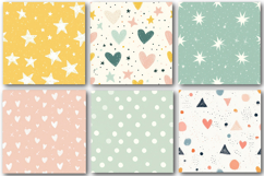 Boho Pastel Seamless Digital Paper Product Image 3