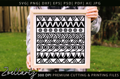 Boho Abstract Pattern SVG Boho Farmhouse Sign Pillow Design Product Image 2