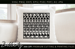 Boho Abstract Pattern SVG Boho Farmhouse Sign Pillow Design Product Image 5