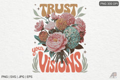 Boho Retro SVG PNG Sublimation Product Image 1