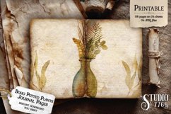 Boho Potted Plants Junk Journal Pages Product Image 3