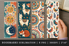 Boho bookmarks printable sublimation bookmark design Product Image 1