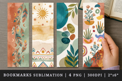 Boho bookmarks printable sublimation bookmark design Product Image 1