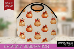 Boho Pumpkin Lunch Bag - Coquette Lunch Bug PNG Sublimation Product Image 1