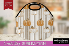Boho Pumpkin Lunch Bag - Coquette Lunch Bug PNG Sublimation Product Image 1