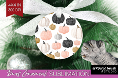 Boho Pumpkin Ornament PNG - Coquette PNG Sublimation Product Image 1