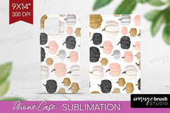 Boho Pumpkin Phone Case PNG - Coquette Case PNG Sublimation Product Image 1