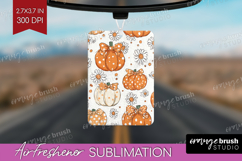 Boho Pumpkin Air Freshener PNG - Coquette PNG Sublimation Product Image 1