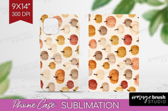 Boho Pumpkin Phone Case PNG - Coquette Case PNG Sublimation Product Image 1
