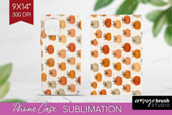 Boho Pumpkin Phone Case PNG - Coquette Case PNG Sublimation Product Image 1