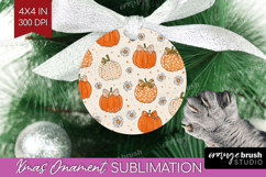 Boho Pumpkin Ornament PNG - Coquette PNG Sublimation Product Image 1