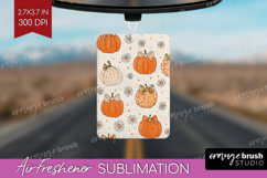 Boho Pumpkin Air Freshener PNG - Coquette PNG Sublimation Product Image 1