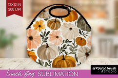 Boho Pumpkin Lunch Bag - Coquette Lunch Bug PNG Sublimation Product Image 1