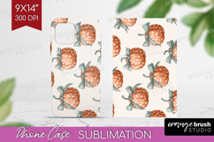 Boho Pumpkin Phone Case PNG - Coquette Case PNG Sublimation Product Image 1