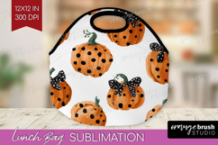 Boho Pumpkin Lunch Bag - Coquette Lunch Bug PNG Sublimation Product Image 1