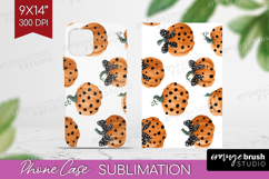 Boho Pumpkin Phone Case PNG - Coquette Case PNG Sublimation Product Image 1